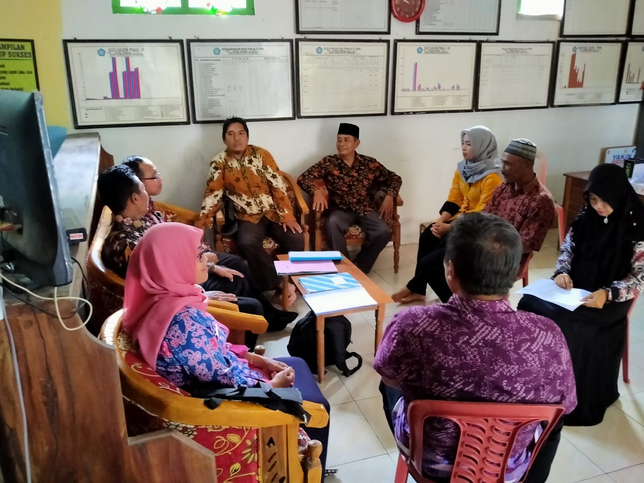 Kegiatan monev Pemerintah Kecamatan Sekar