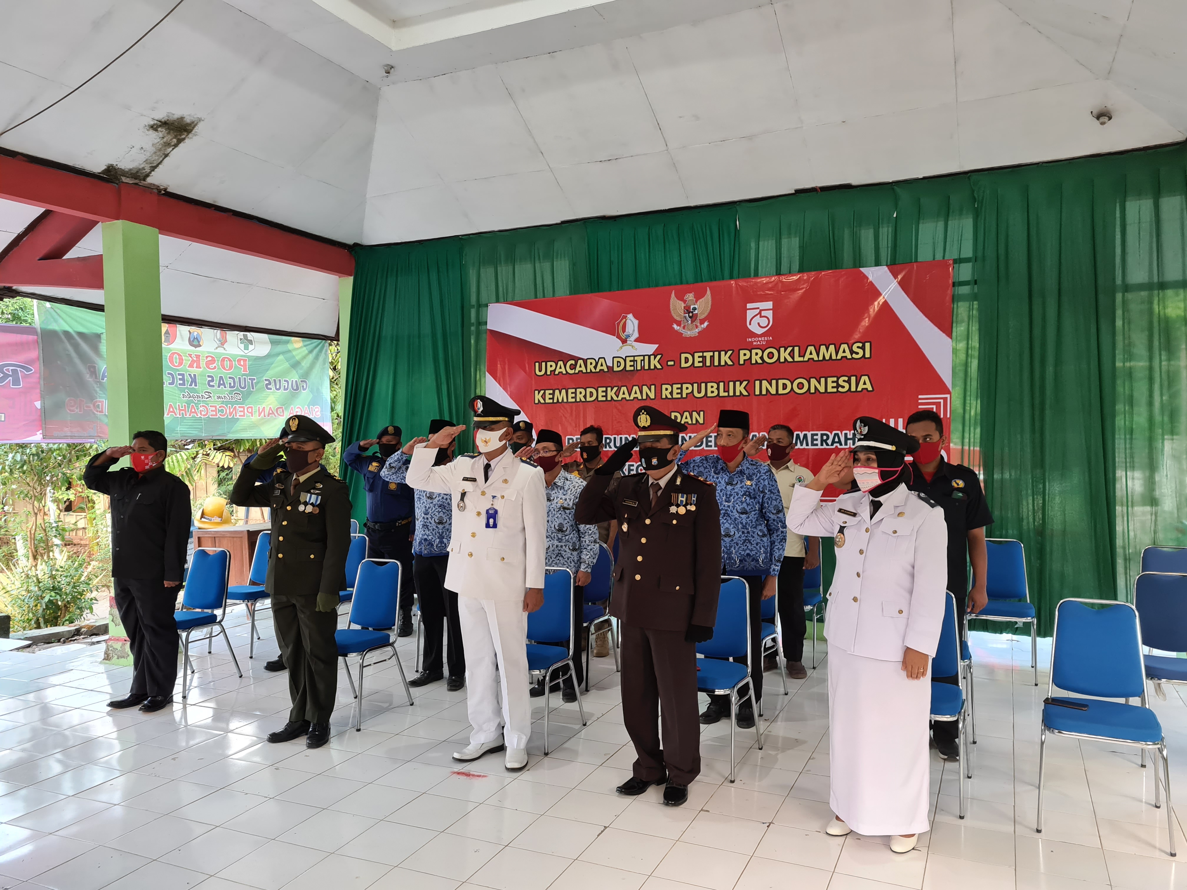 Upacara Virtual detik-detik Penurunan Bendera Kemerdekaan Republik Indonesia