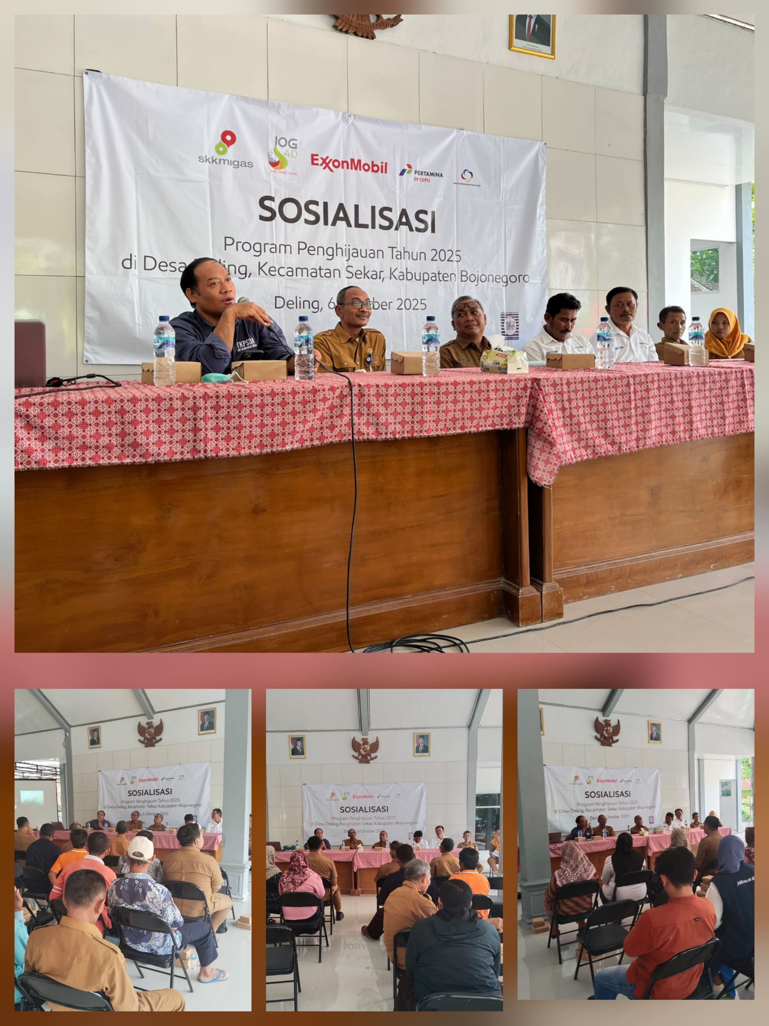 Sosialisasi Program Penghijauan Tahun 2025 di Desa Deling Kecamatan Sekar