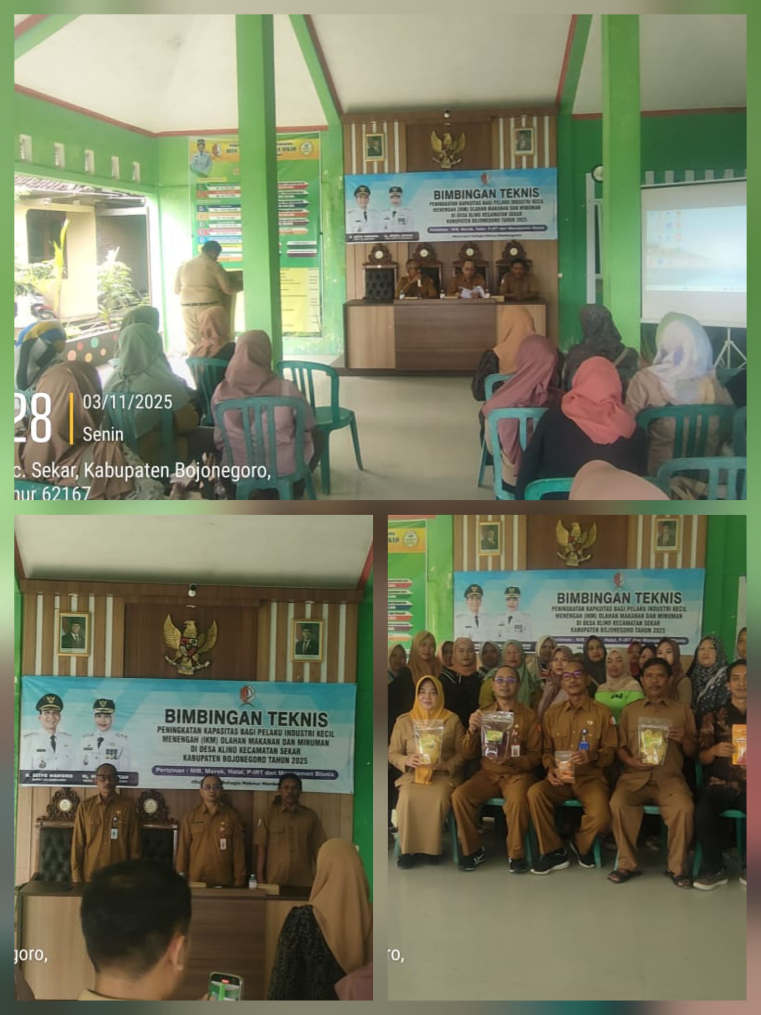 Bimtek Peningkatan Kapasitas Industri Kecil Menengah Desa Klino