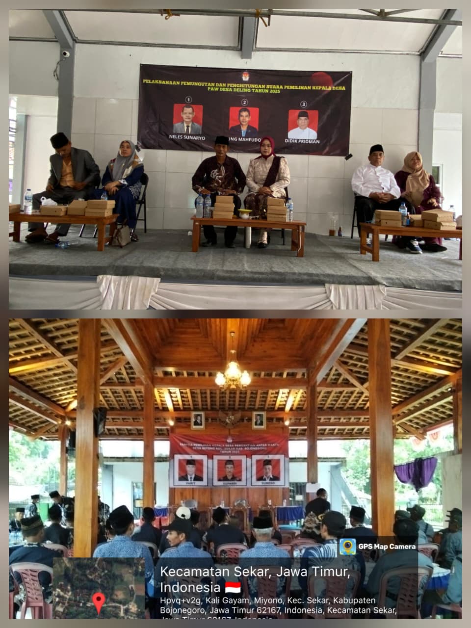 Pelaksanaan Pilkades PAW Desa Deling dan Miyono