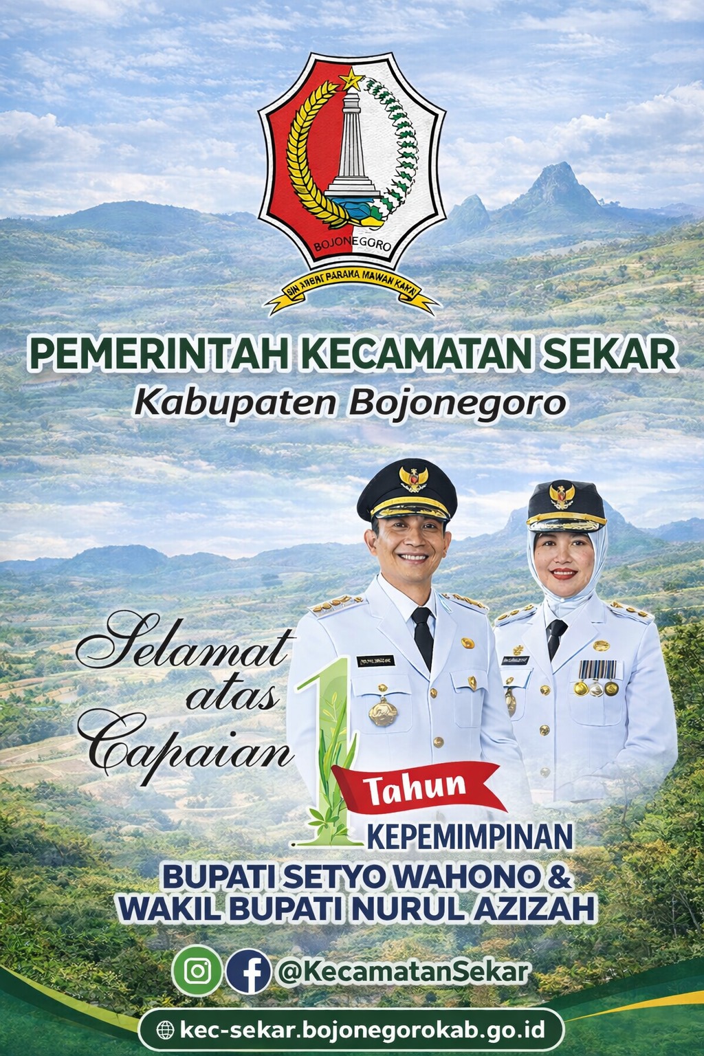 1 Tahun Kepemimpinan Bupati dan Wakil Bupati Bojonegoro